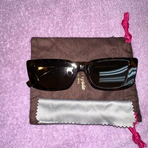 Tortoise Rectangle Sunglasses – Brand New with Case & Cloth
